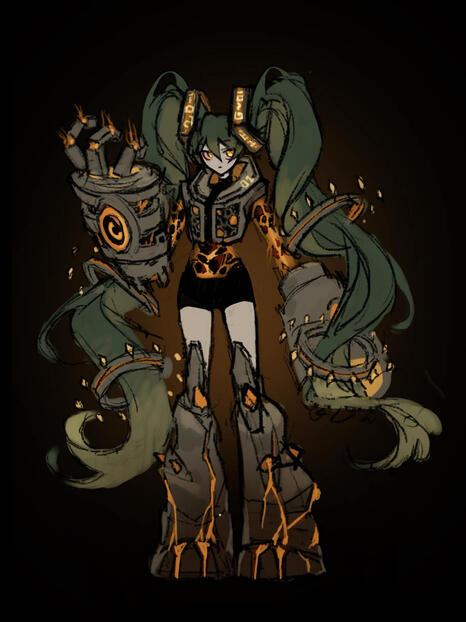 Golem Miku Concept